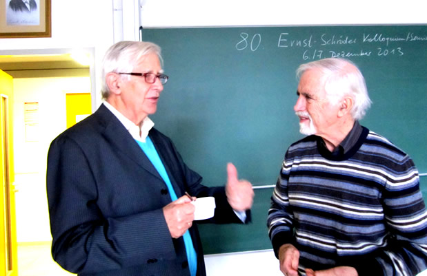 Josef Zelger im Gespräch mit Rudolf Wille, dem Urheber der Formalen Begriffsanalyse und Begründer des Ernst-Schröder-Zentrums